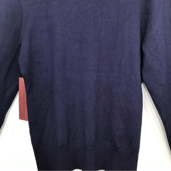 Love Scarlett Navy Blue Knit Pullover Turtleneck Sweater NEW - Picture 9 of 14